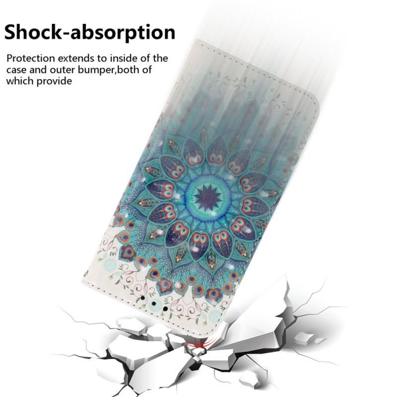 Flip Cover Honor Magic 5 Lite Med Snor Strappy Mandala