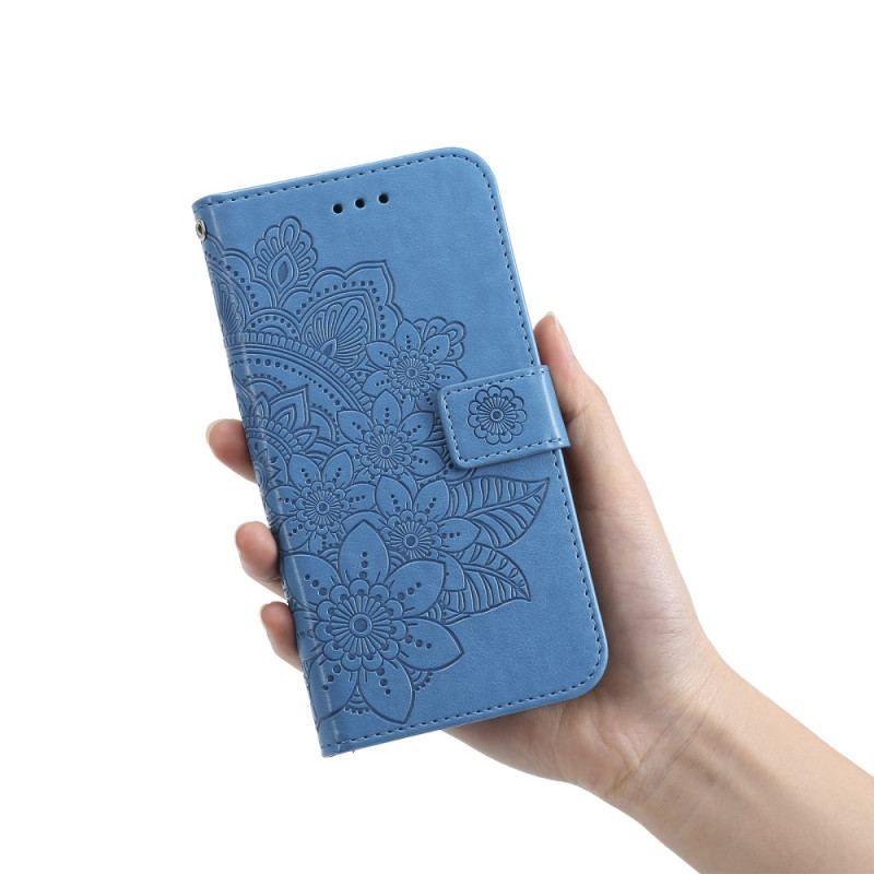 Flip Cover Honor Magic 5 Lite Med Snor Strappy Mandala