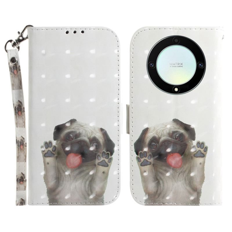 Flip Cover Honor Magic 5 Lite Med Snor Thong Pug