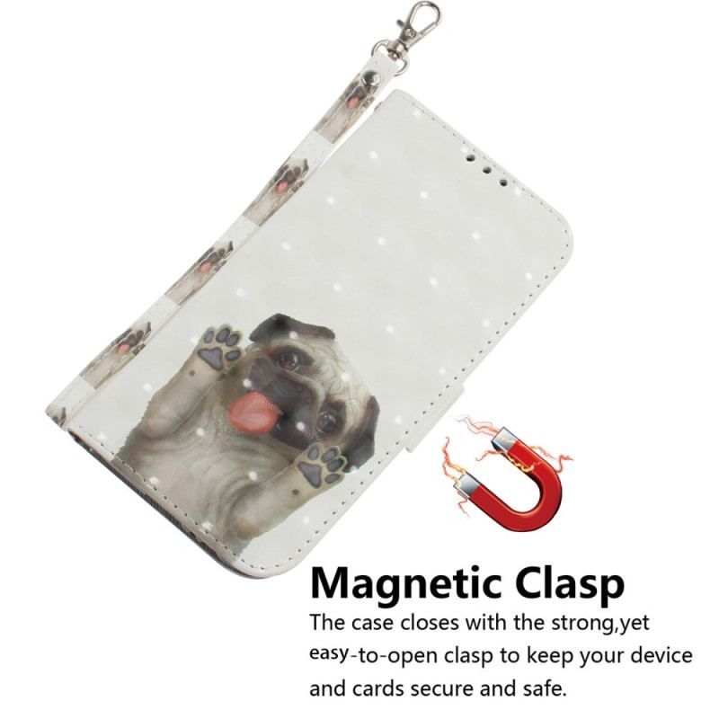 Flip Cover Honor Magic 5 Lite Med Snor Thong Pug