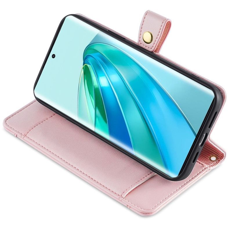 Flip Cover Honor Magic 5 Lite Punge Etui Pung Med Snor Og Skulderrem