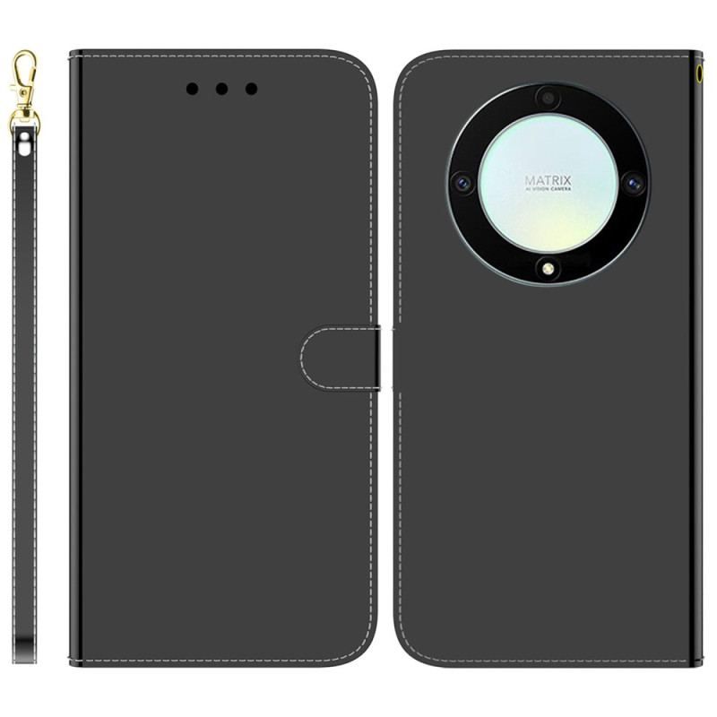 Flip Cover Honor Magic 5 Lite Spejl Og Snor