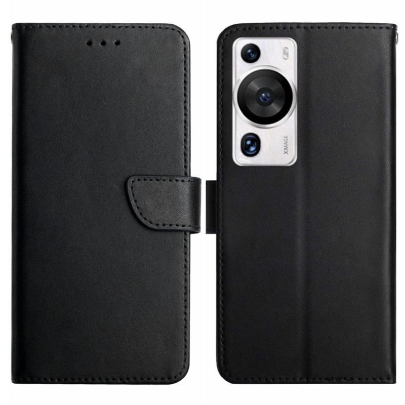 Flip Cover Huawei P60 Pro Ægte Nappa Læder