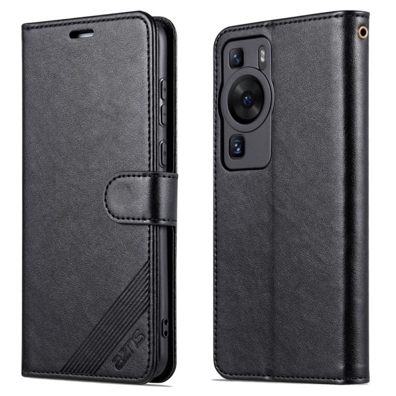 Flip Cover Huawei P60 Pro Azns Lædereffekt