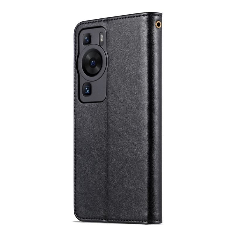 Flip Cover Huawei P60 Pro Azns Lædereffekt