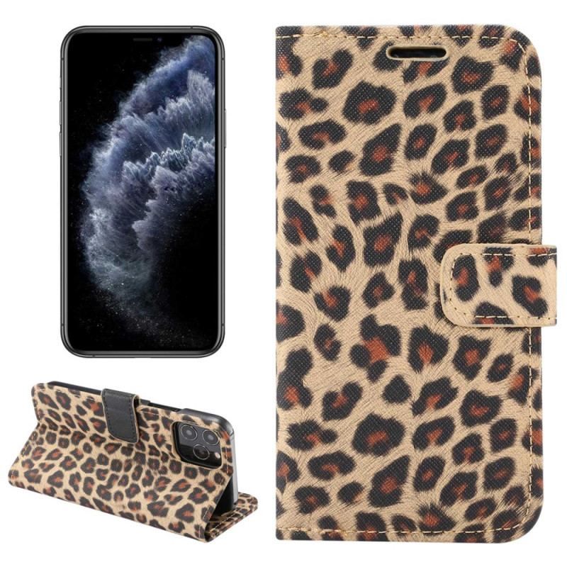 Flip Cover iPhone 14 Pro Leopard