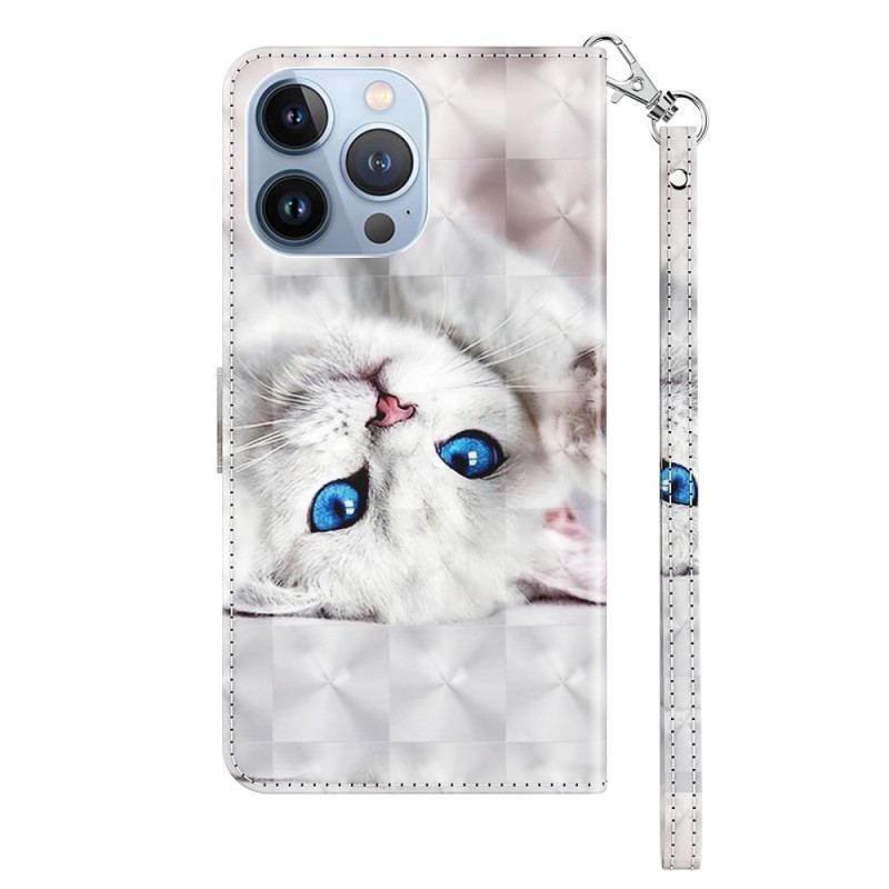 Flip Cover iPhone 14 Pro Med Snor Kun Thong Cats