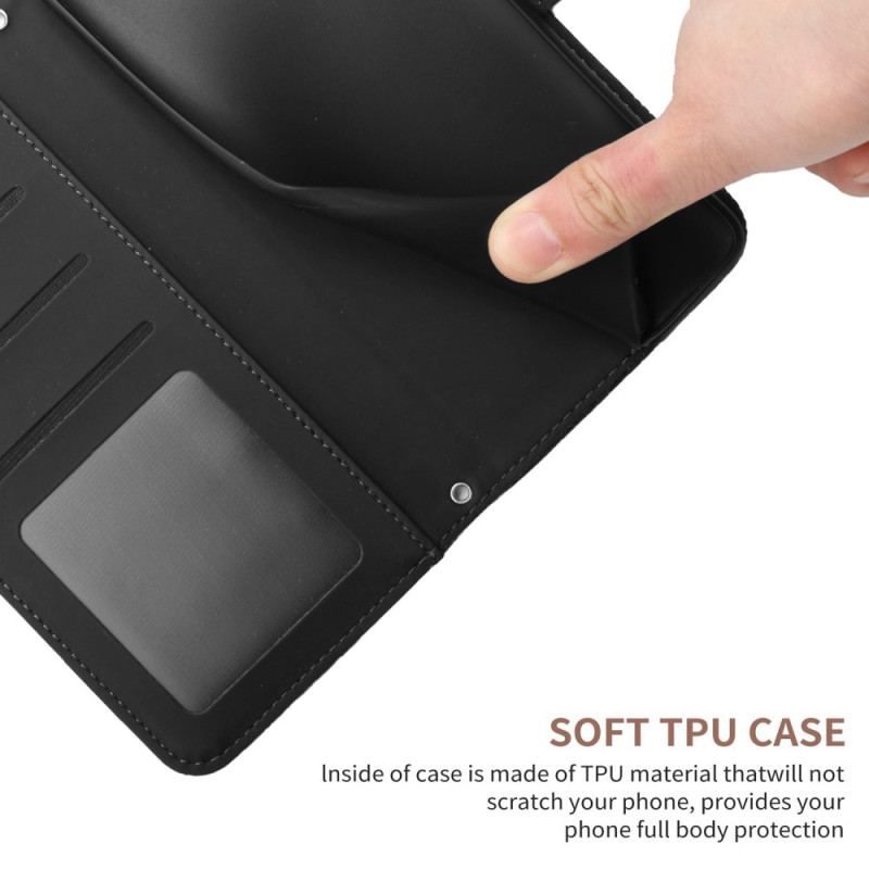 Flip Cover iPhone 14 Pro Sommerfugle Og Skulderrem