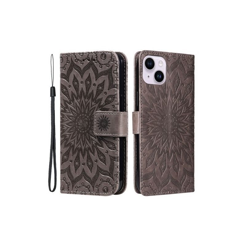 Flip Cover iPhone 15 Plus Mandala Søn