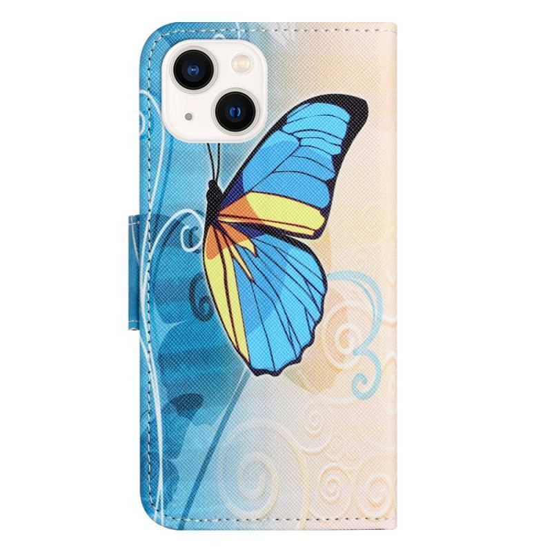 Flip Cover iPhone 15 Plus Sommerfugle