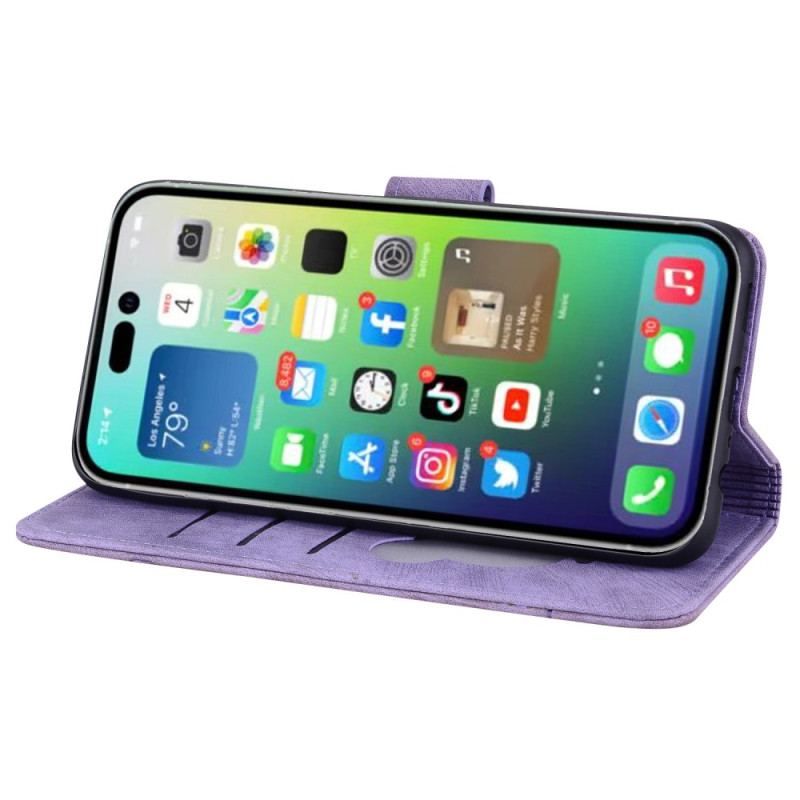 Flip Cover iPhone 15 Pro Med Snor Thong Cat Daydream