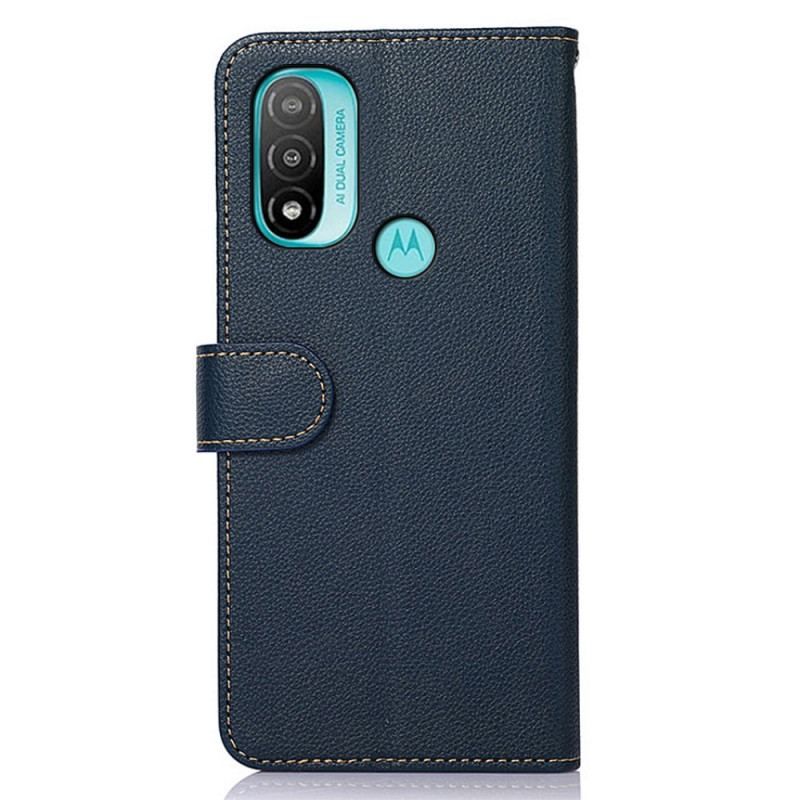 Flip Cover Moto E40 / E30 / E20 Lychee Style Rfid Khazneh