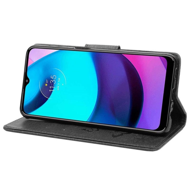 Flip Cover Moto E40 / E30 / E20 Med Snor Pragtfulde Stropsommerfugle