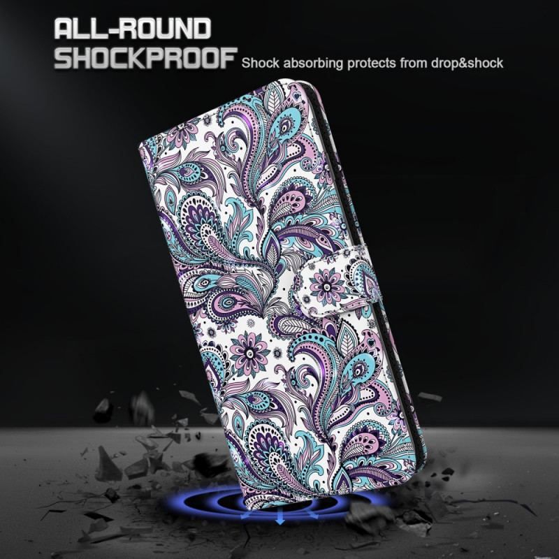 Flip Cover Moto E40 / E30 / E20 Paisley