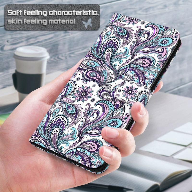 Flip Cover Moto E40 / E30 / E20 Paisley