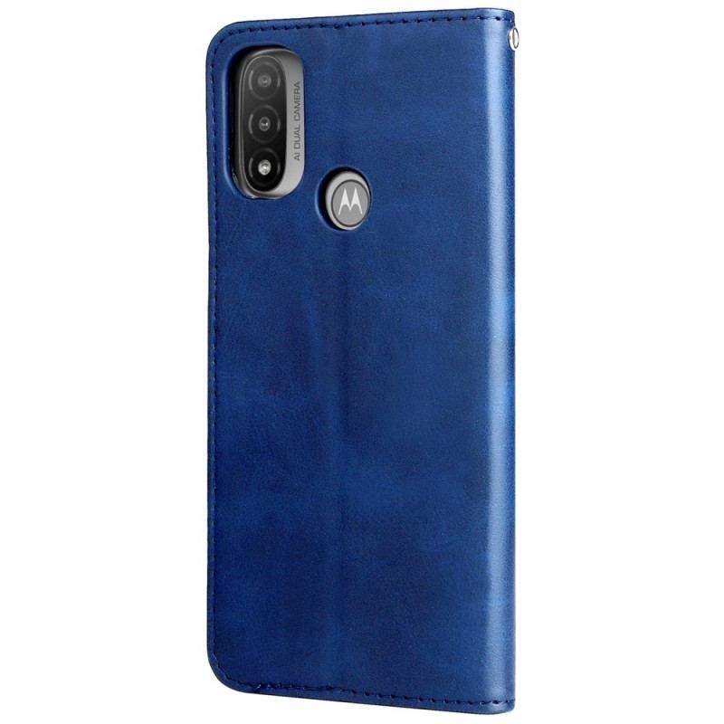 Flip Cover Moto E40 / E30 / E20 Vintage Møntpung