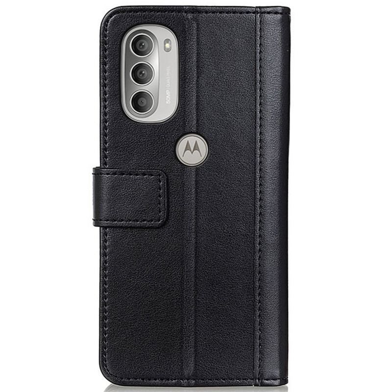 Flip Cover Moto G51 5G Farvet Version Split Læder