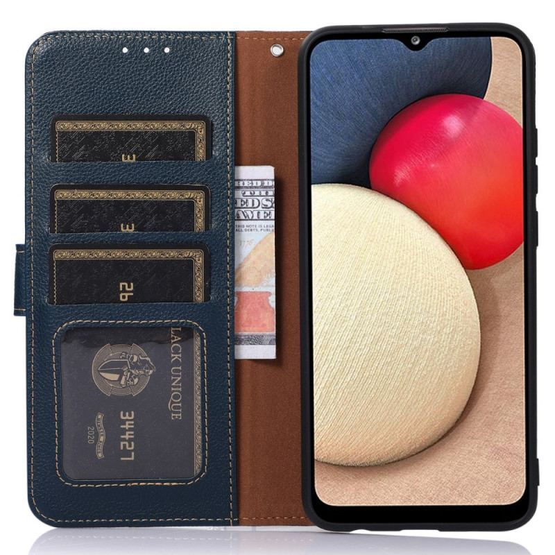 Flip Cover Moto G51 5G Lychee Style Rfid Khazneh