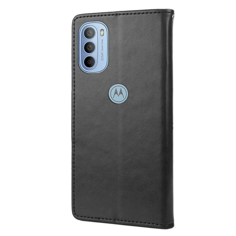 Flip Cover Moto G51 5G Med Snor Pragtfulde Stropsommerfugle