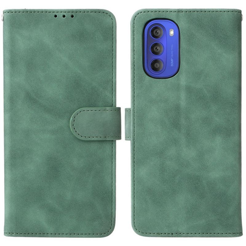 Flip Cover Moto G51 5G Vintage Skin-touch