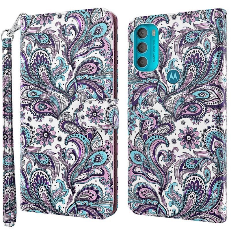 Flip Cover Moto G71 5G Paisley