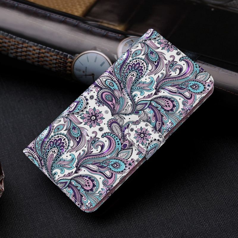 Flip Cover Moto G71 5G Paisley