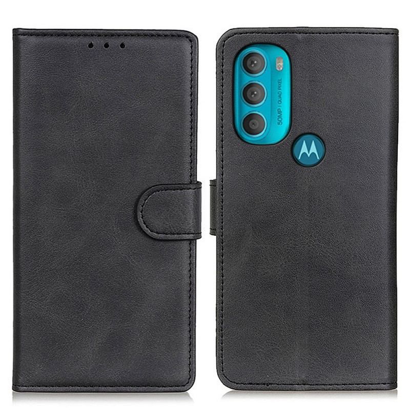 Flip Cover Moto G71 5G Retro Mat Lædereffekt