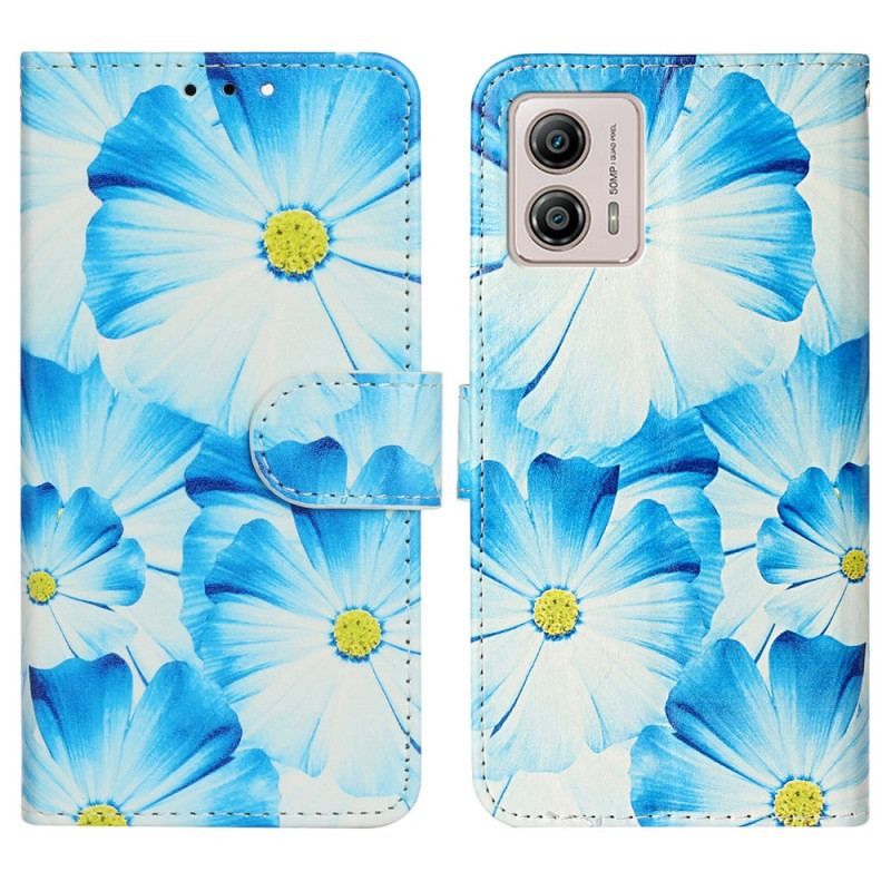 Flip Cover Moto G73 5G Intense Blomster