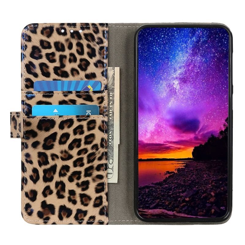 Flip Cover Motorola Edge 40 Pro Leopard