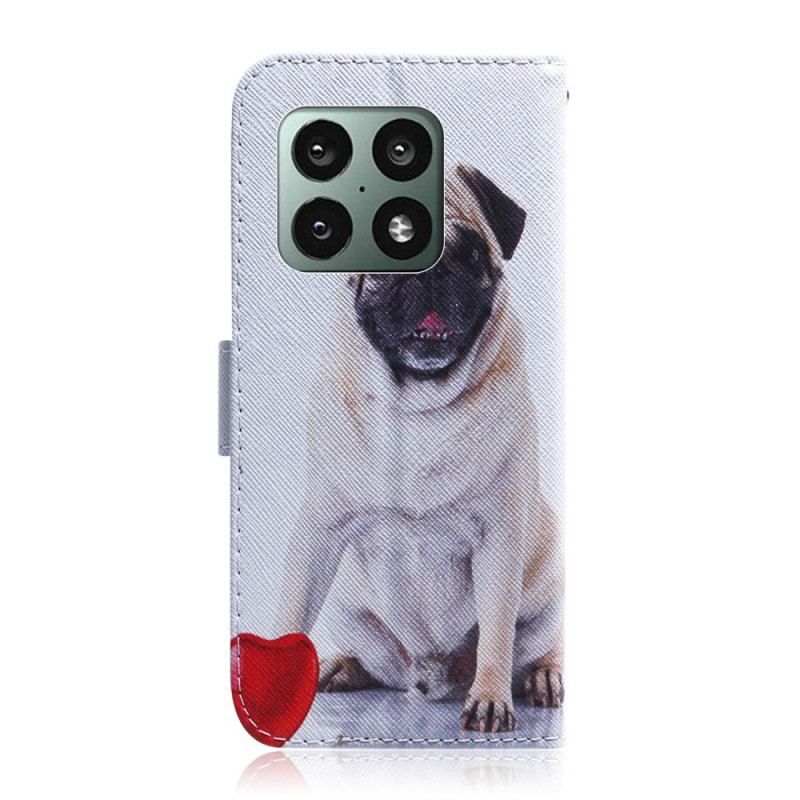 Flip Cover OnePlus 10 Pro 5G Mops Hund