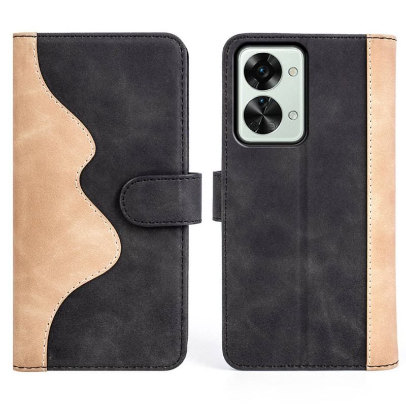 Flip Cover OnePlus Nord 2T 5G Grafisk Mønster