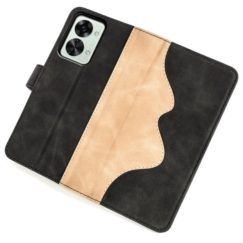 Flip Cover OnePlus Nord 2T 5G Grafisk Mønster