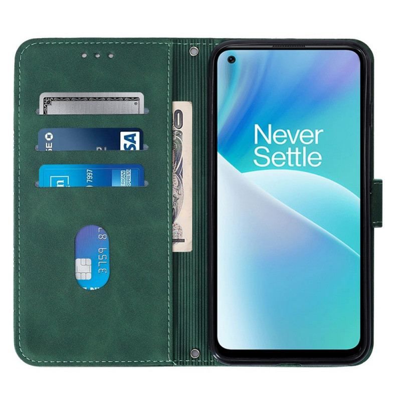 Flip Cover OnePlus Nord 2T 5G Trekanter Med Snor