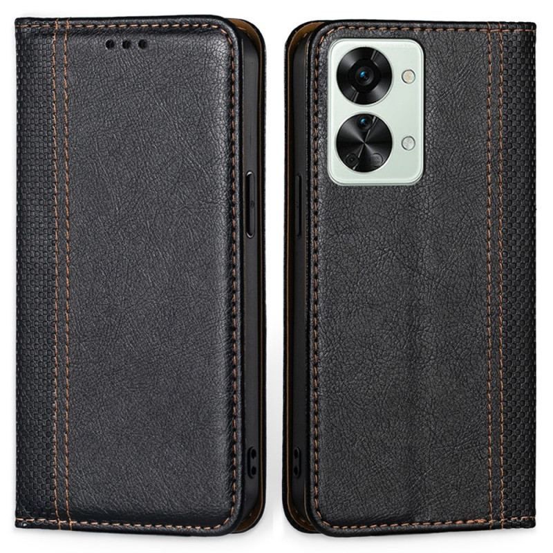 Flip Cover OnePlus Nord 2T 5G Vintage-stil