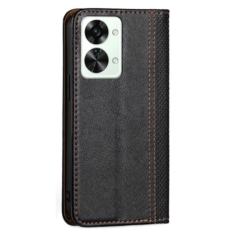 Flip Cover OnePlus Nord 2T 5G Vintage-stil