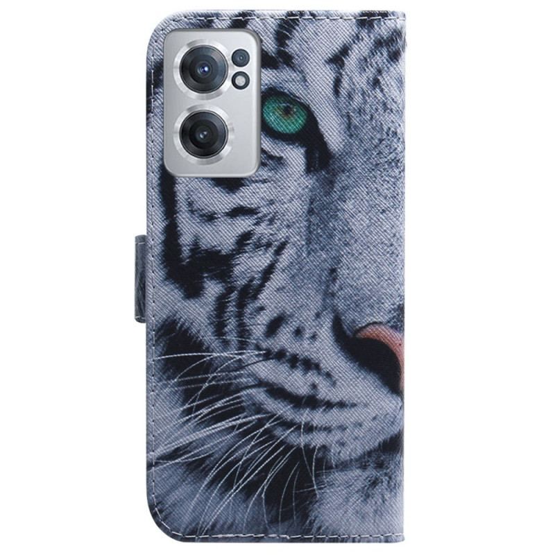 Flip Cover OnePlus Nord CE 2 5G Hvid Tiger