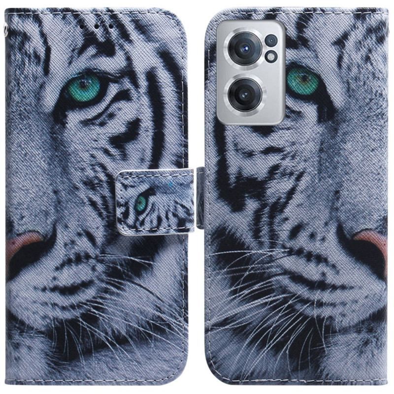 Flip Cover OnePlus Nord CE 2 5G Hvid Tiger