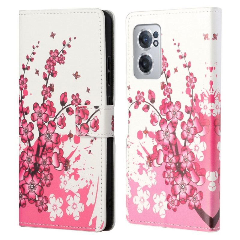 Flip Cover OnePlus Nord CE 2 5G Kirsebærblomst