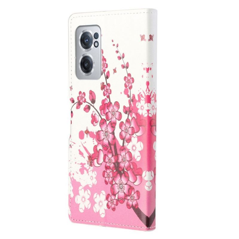 Flip Cover OnePlus Nord CE 2 5G Kirsebærblomst