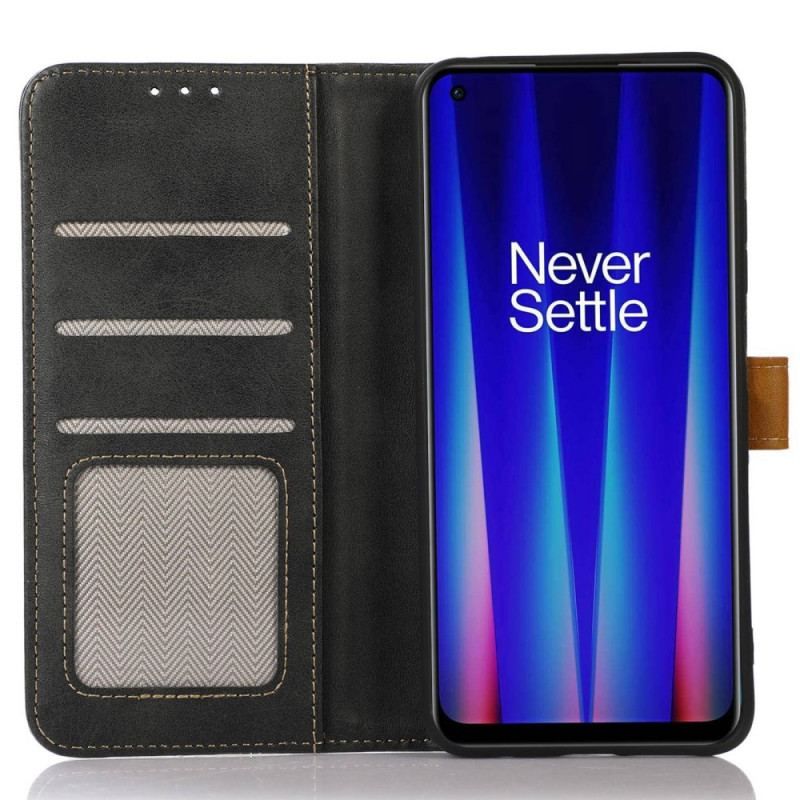 Flip Cover OnePlus Nord CE 2 5G Kunstlæder Med Knap