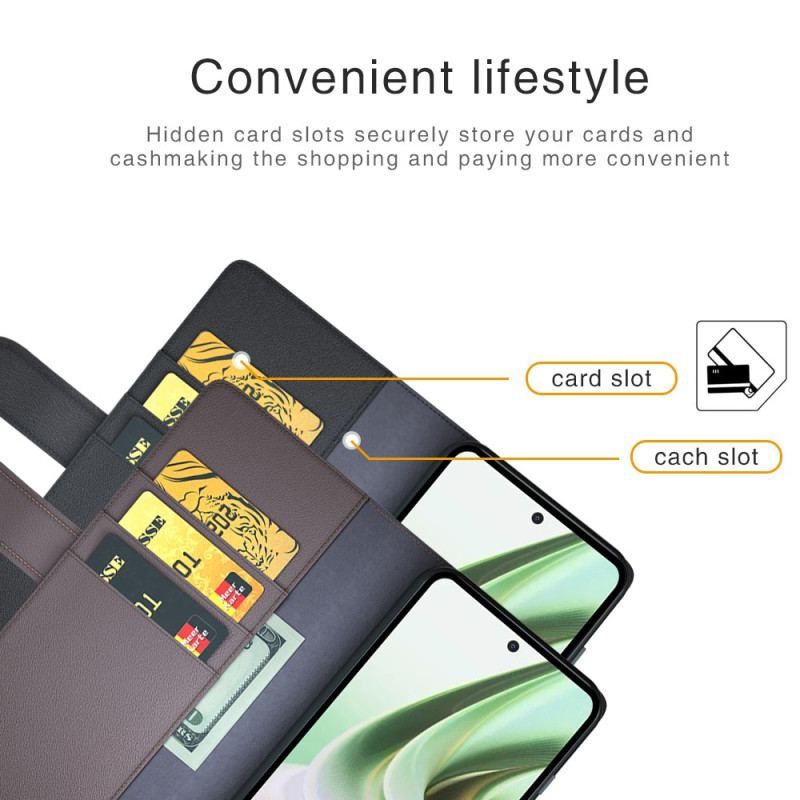 Flip Cover OnePlus Nord CE 3 Lite 5G Ægte Læder
