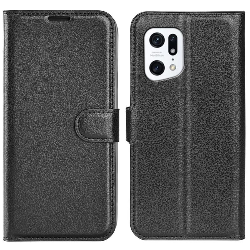 Flip Cover Oppo Find X5 Klassisk