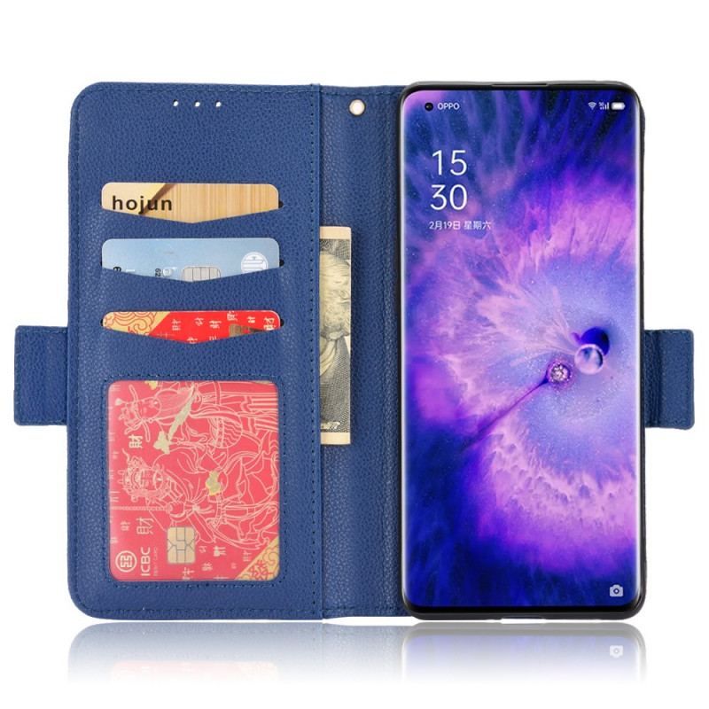 Flip Cover Oppo Find X5 Læder Cover Flap Dobbelt Nye Farver