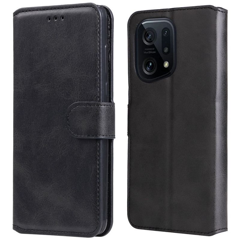 Flip Cover Oppo Find X5 Læder Styling