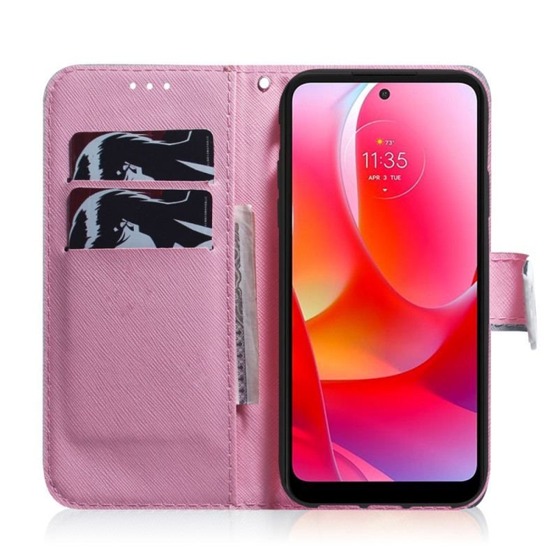 Flip Cover Oppo Find X5 Lite Blomst Støvet Pink