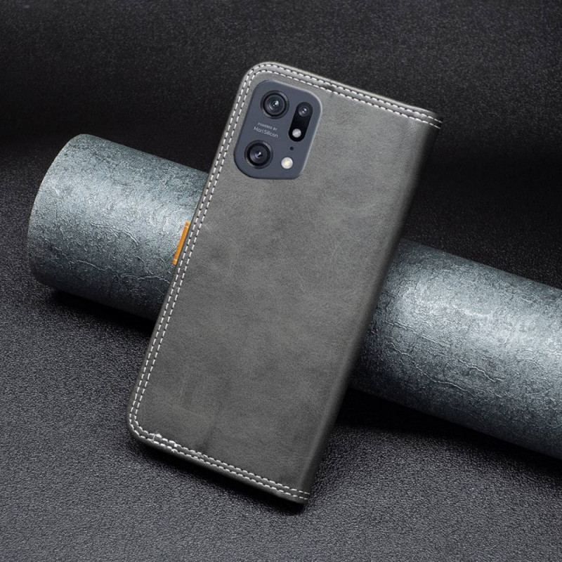 Flip Cover Oppo Find X5 Pro Binfen Farve Rem