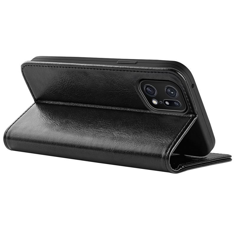 Flip Cover Oppo Find X5 Pro Vintage Kunstlæder