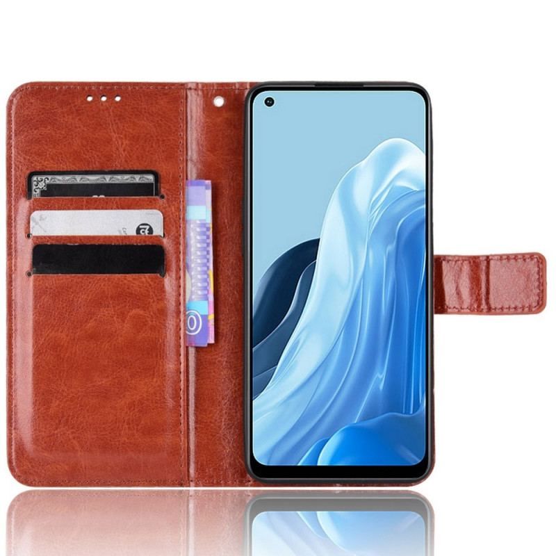 Flip Cover Oppo Reno 7 Prangende Kunstlæder