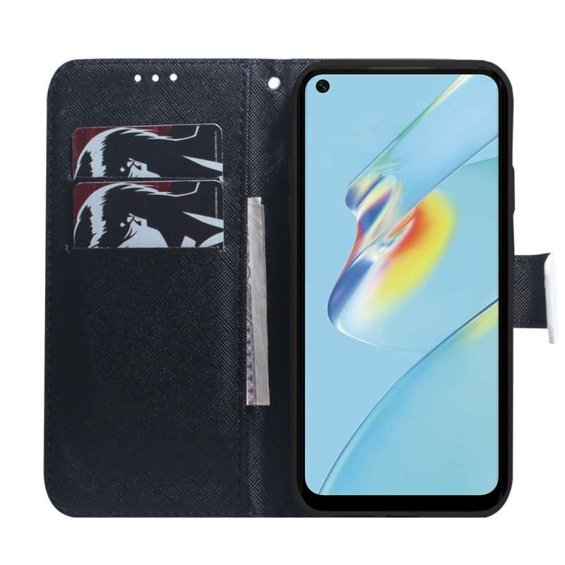 Flip Cover Oppo Reno 8 Med Snor Strappy Puppy Dream