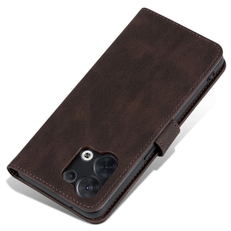 Flip Cover Oppo Reno 8 Pro Azns Vintage Lædereffekt